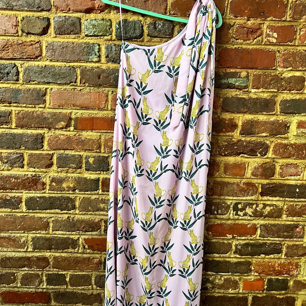 Buddy Love One Shoulder Jungle Cat Dress